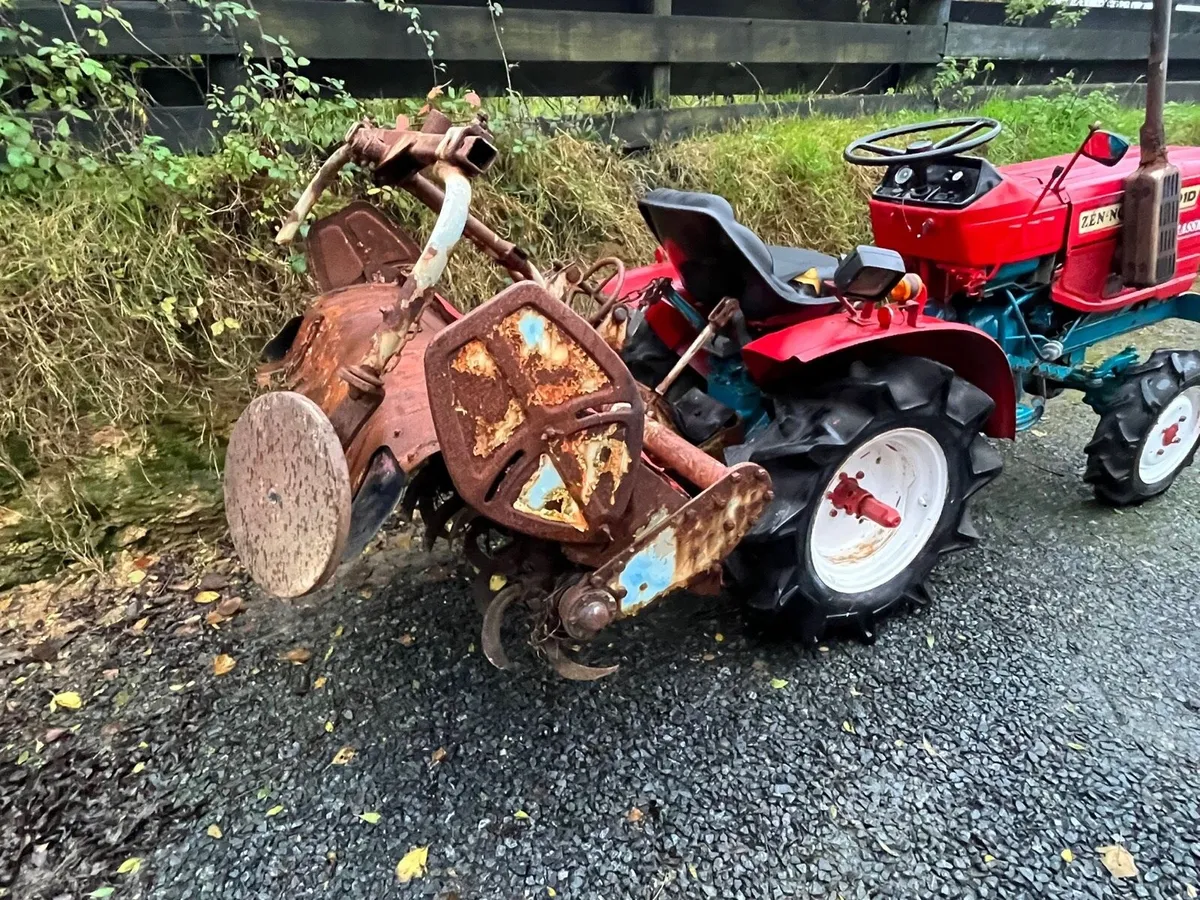 Yanmar compact Tractor with rotavator - Image 3