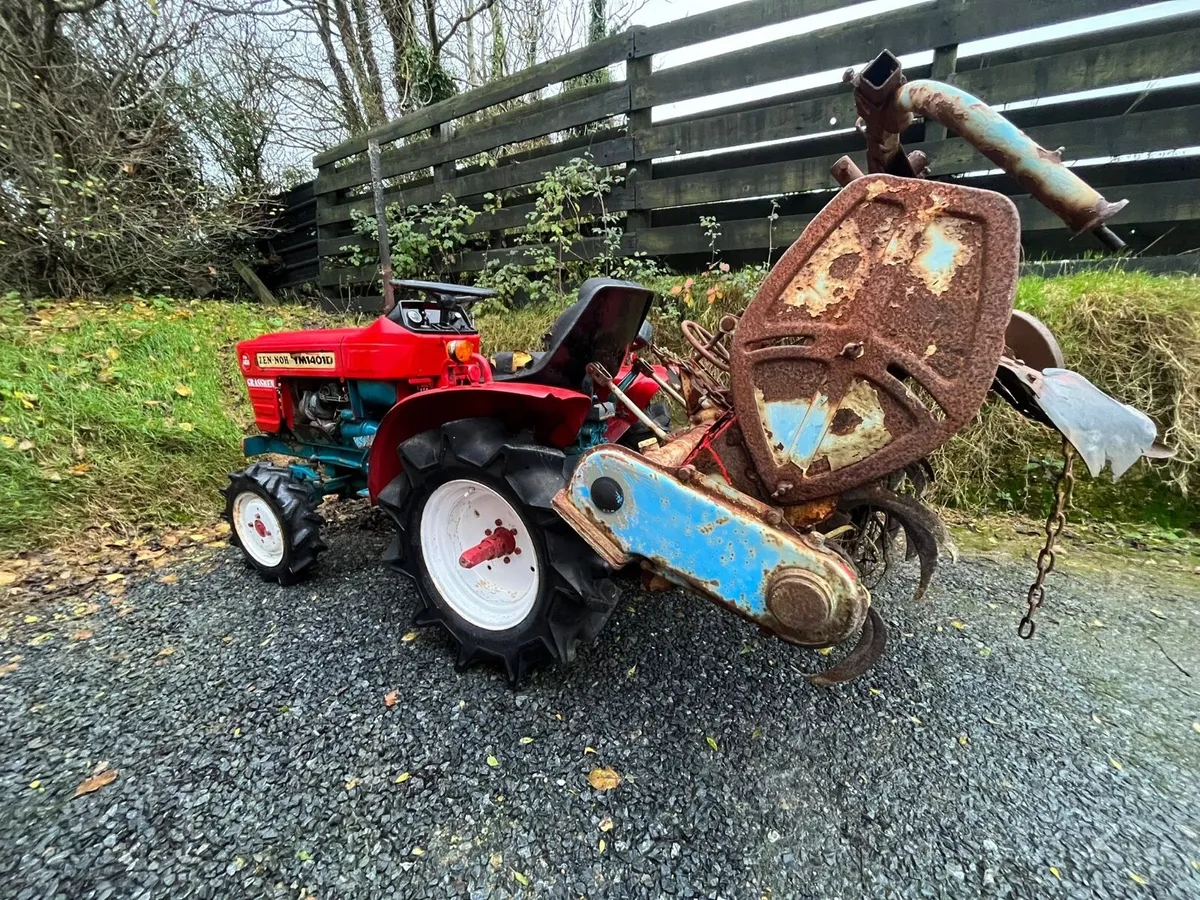 Yanmar compact Tractor with rotavator - Image 4