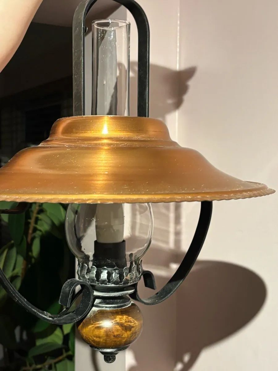 Copper wrought ceiling lamp - Image 1