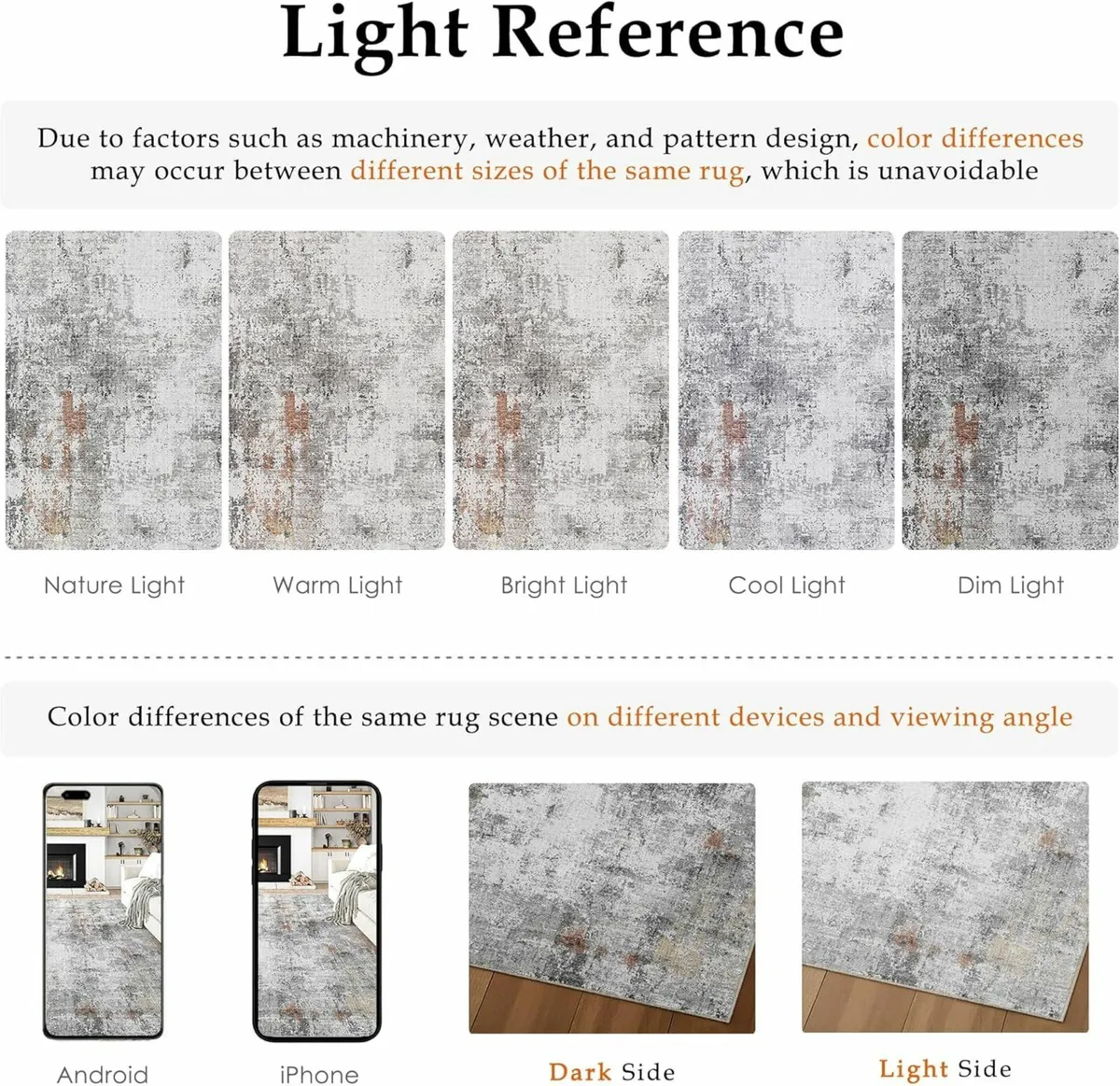 Natural Rugs Living Room Rug 150x210cm Grey Red - Image 2