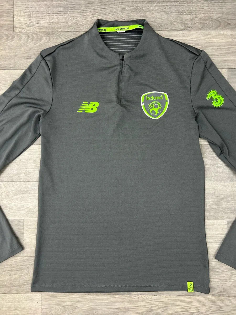 New Balance Ireland Football Half Zip Jumper Top S - Image 2
