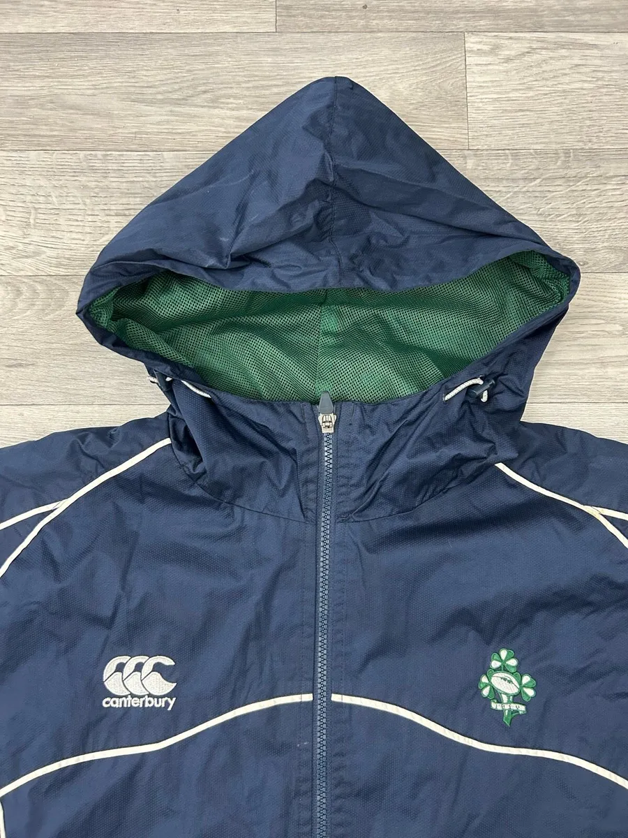 Vintage 00s Canterbury Ireland Rugby Jacket Mens L - Image 3
