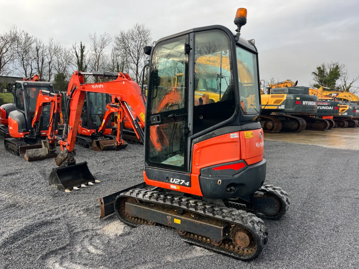2016 Kubota U27-4 Mini Excavator - Image 3