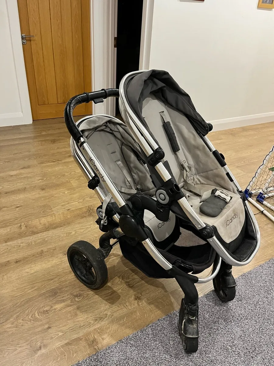 iCandy Buggy, bassinet, double seats, cot - Image 1