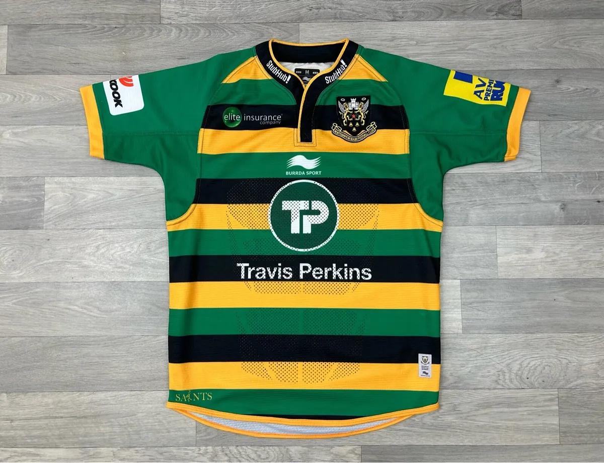 Burrda Sport Northampton Saints Rugby Jersey Shirt - Image 1