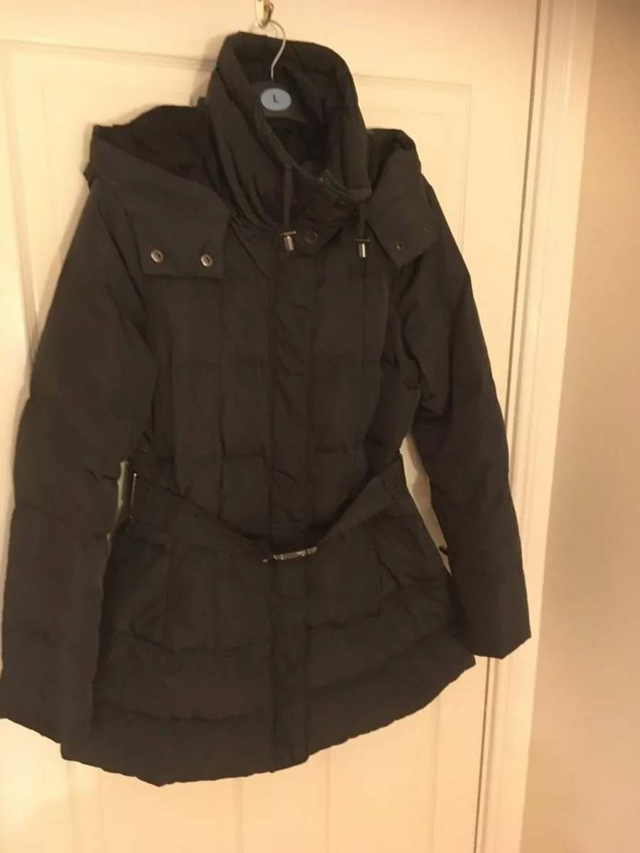 NEW Zara Jacket with Hood & Belt, Grey - Image 2