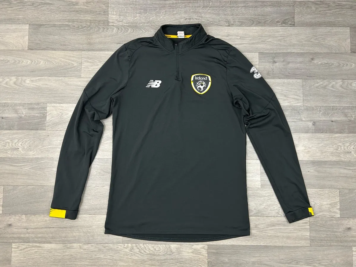 New Balance Ireland Football Half Zip Jumper Top L - Image 1