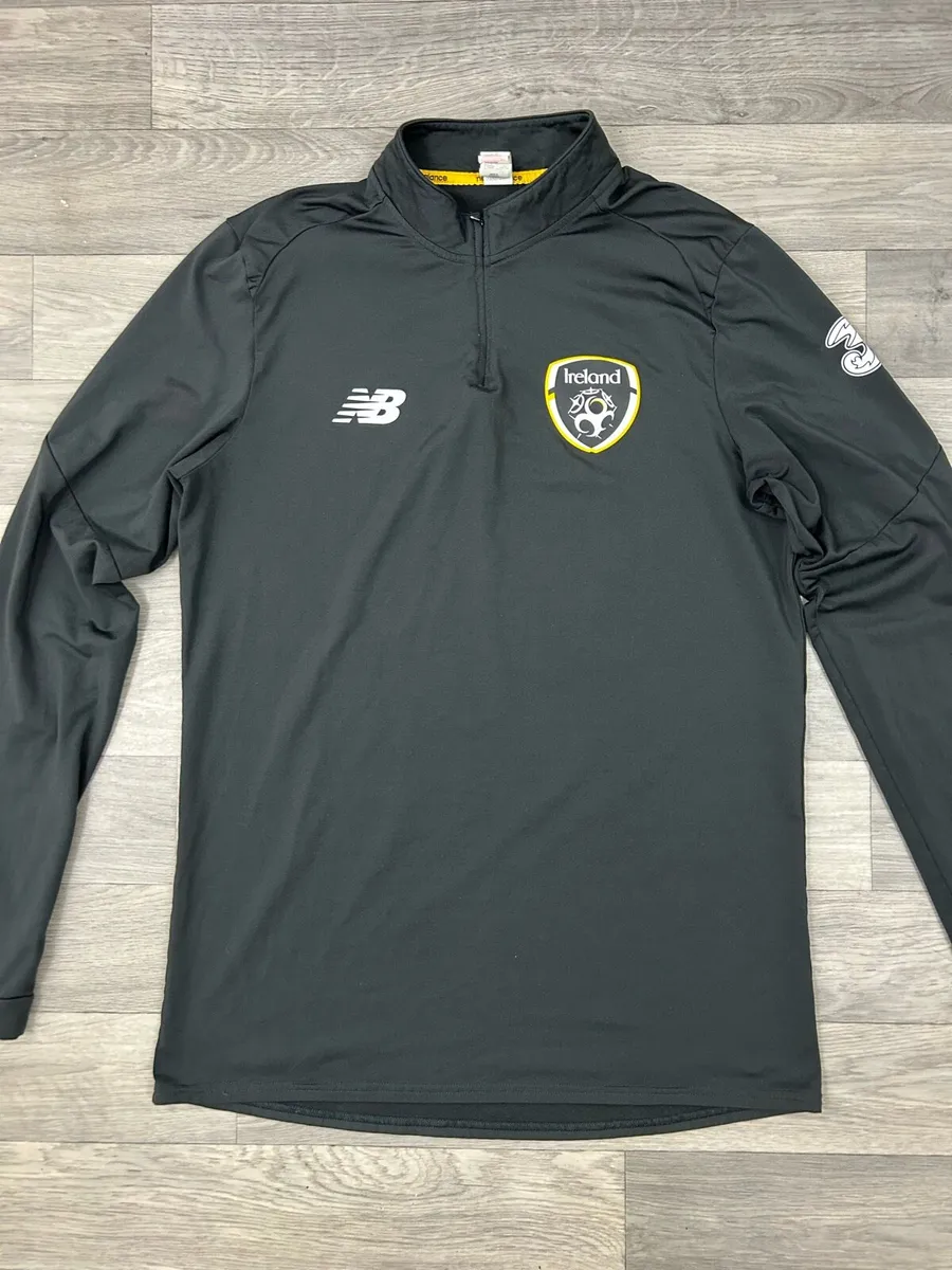 New Balance Ireland Football Half Zip Jumper Top L - Image 2