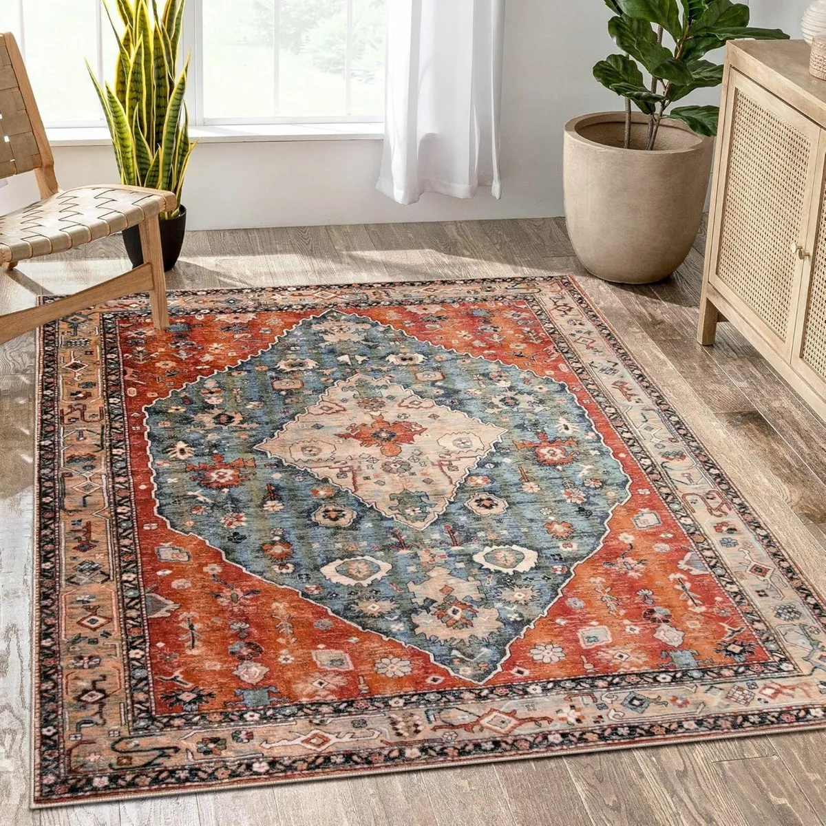 Vintage Boho Rug 150 x 210cm Bedroom - Image 1