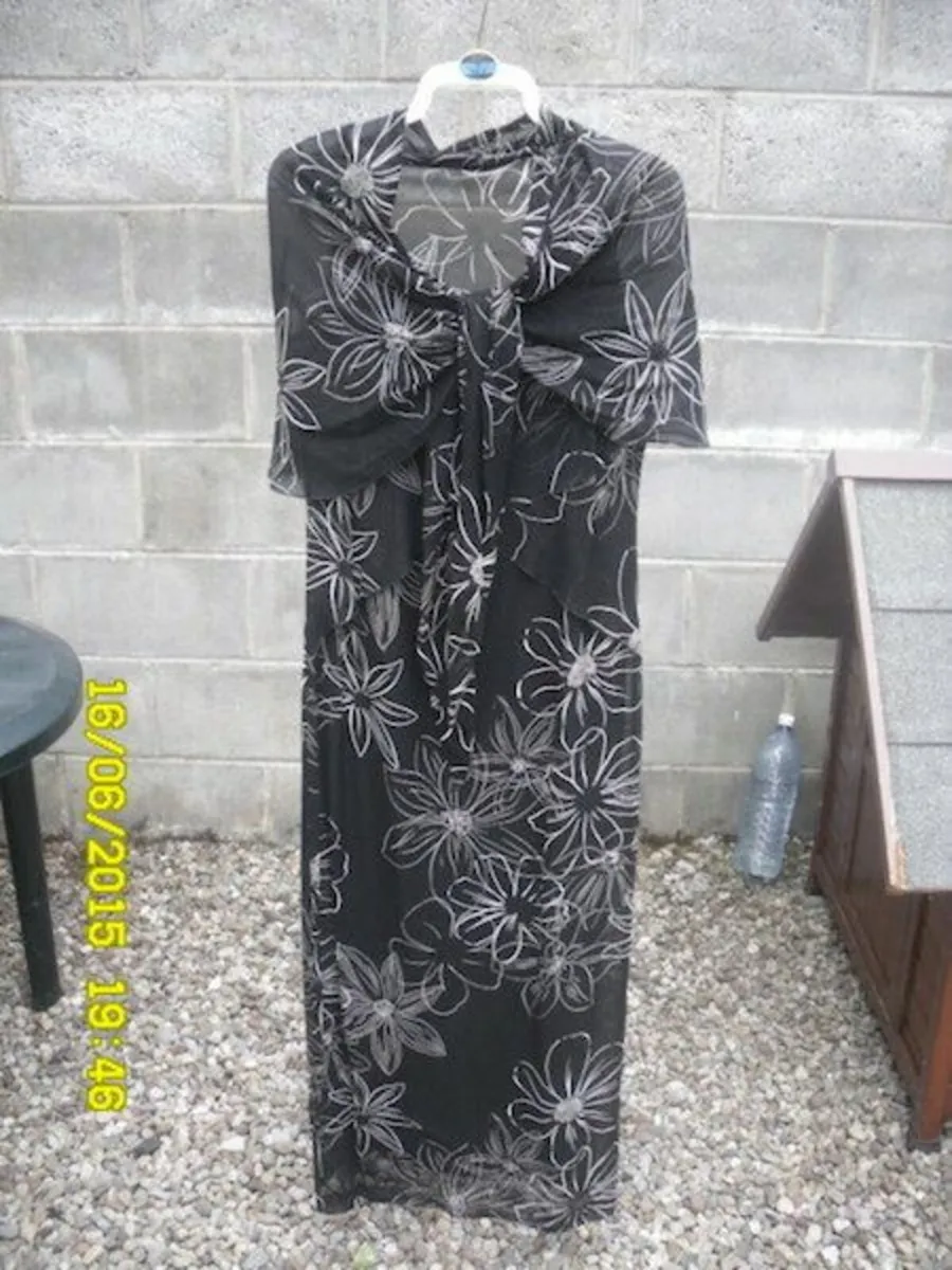 BRAND NEW LadyH Designer Dress with Matching Shawl - Image 1