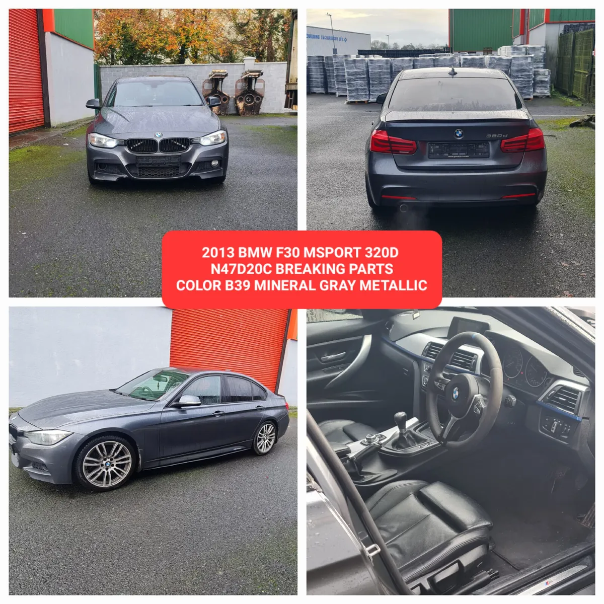 2013 BMW F30 320D MSPORT BREAKING N47D20C B39 - Image 3