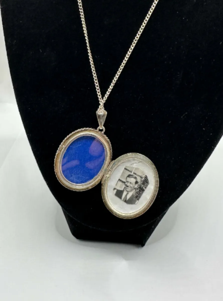 Victorian Antique Sterling Silver Locket Pendant - Image 3