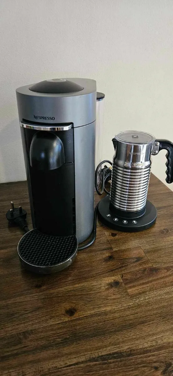 Nespresso coffee machine and milk frother - Image 1