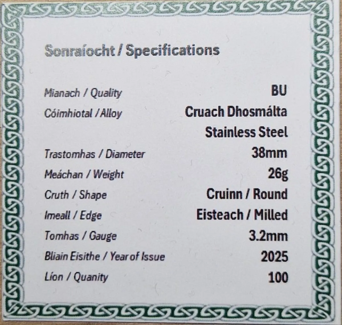 A Tribute to President Michael D Higgins - Medal - Image 4