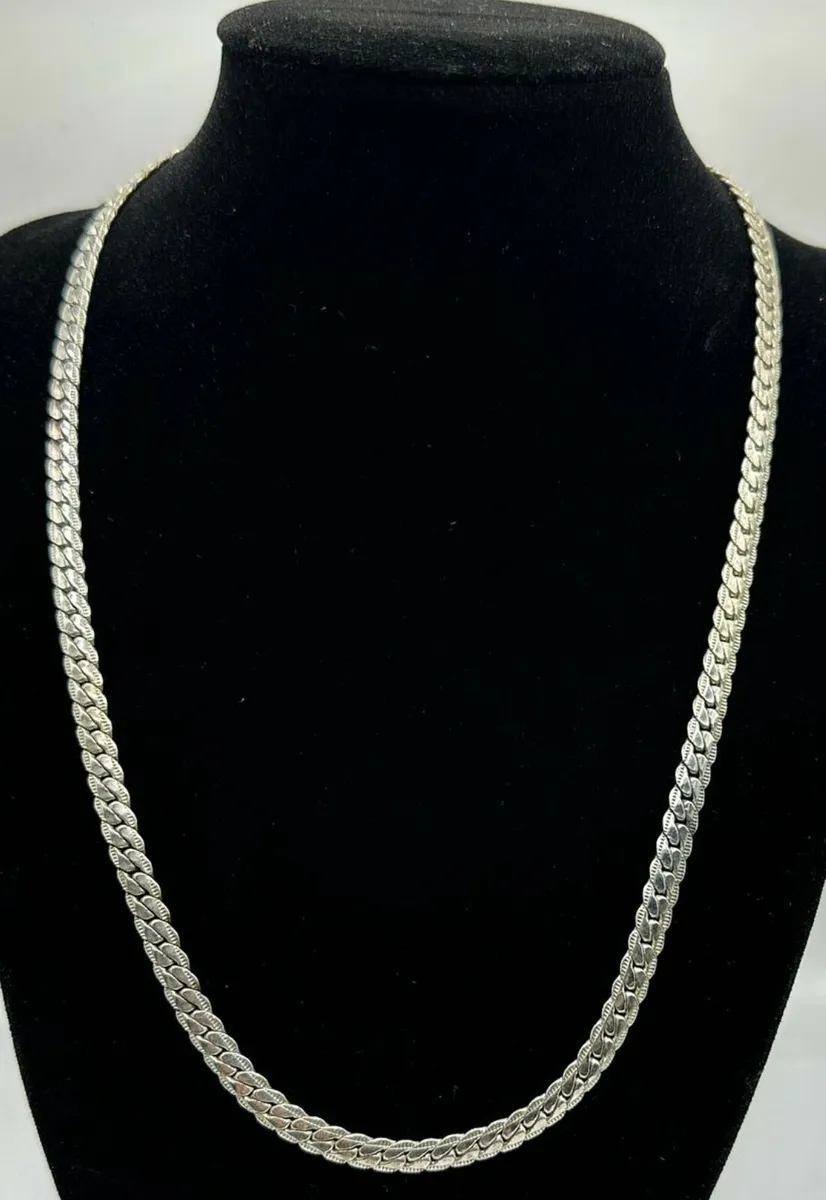 Sterling Silver Miami Cuban Chain Necklace - Image 2