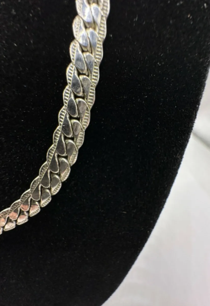 Sterling Silver Miami Cuban Chain Necklace - Image 3