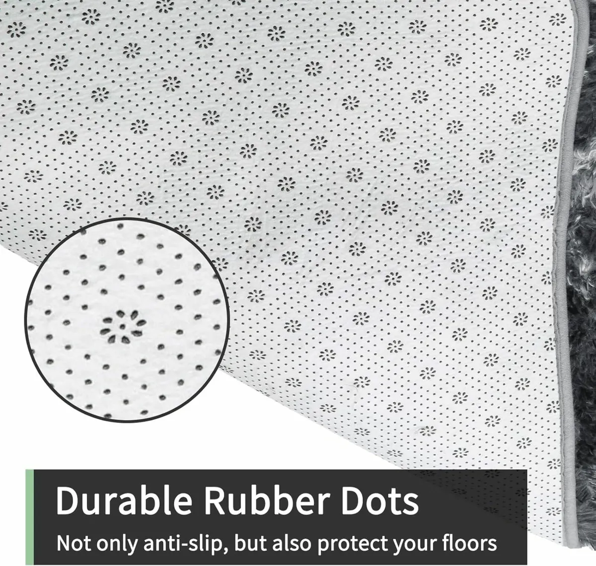 Living Room 240x340cm Grey Bedroom Soft Rug Fluffy - Image 4