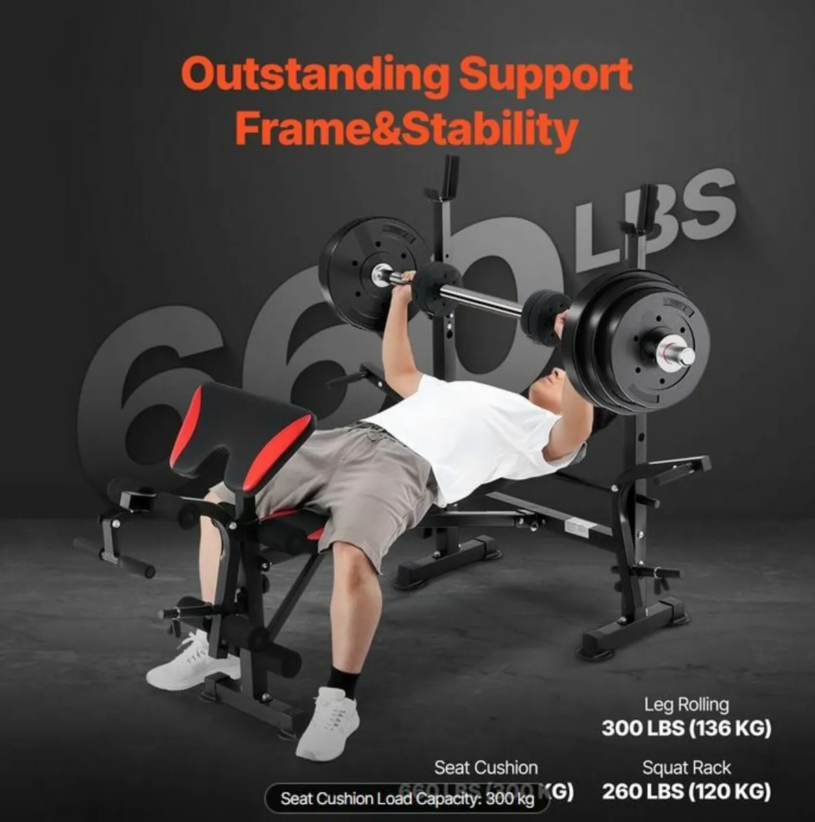 Multi-Functional Adjustable Weight Bench Press - Image 2