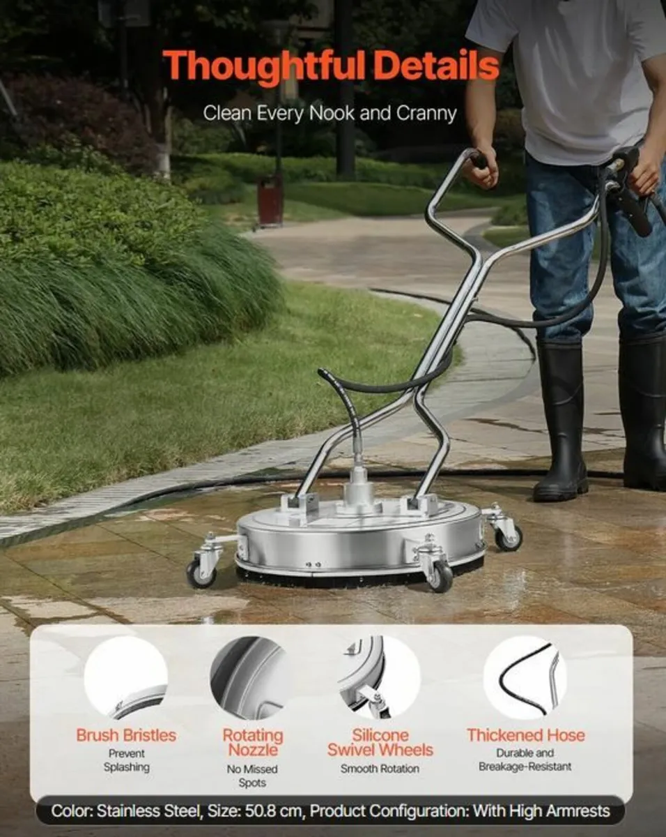 20" Pressure Washer Surface Cleaner - Image 3