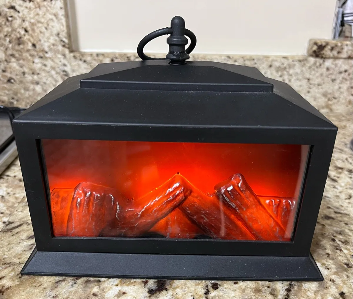 LED "Fireplace" Style Battery Operated Lantern - Image 1