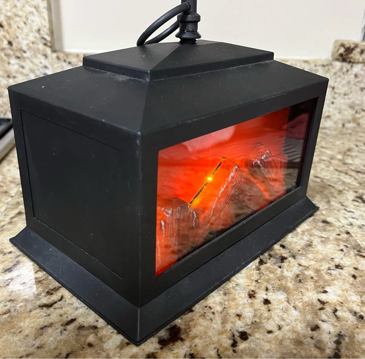 LED "Fireplace" Style Battery Operated Lantern - Image 2