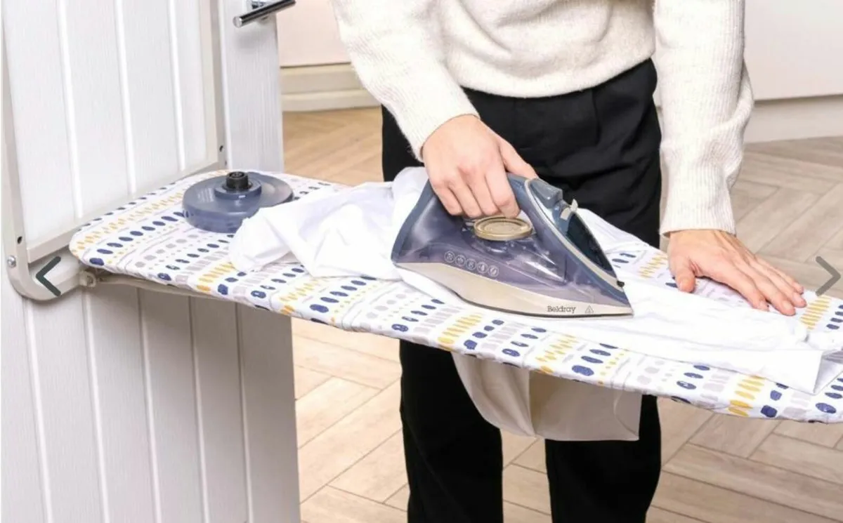 Ironing board over door - Image 4