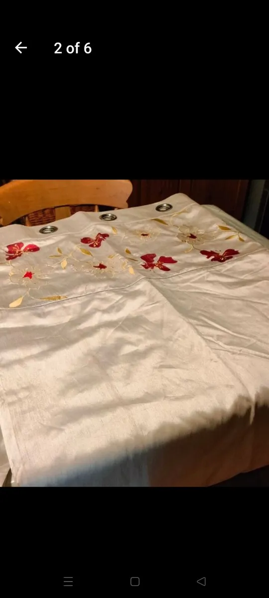 Curtains 100% polyester fully lined 50% polyester - Image 1