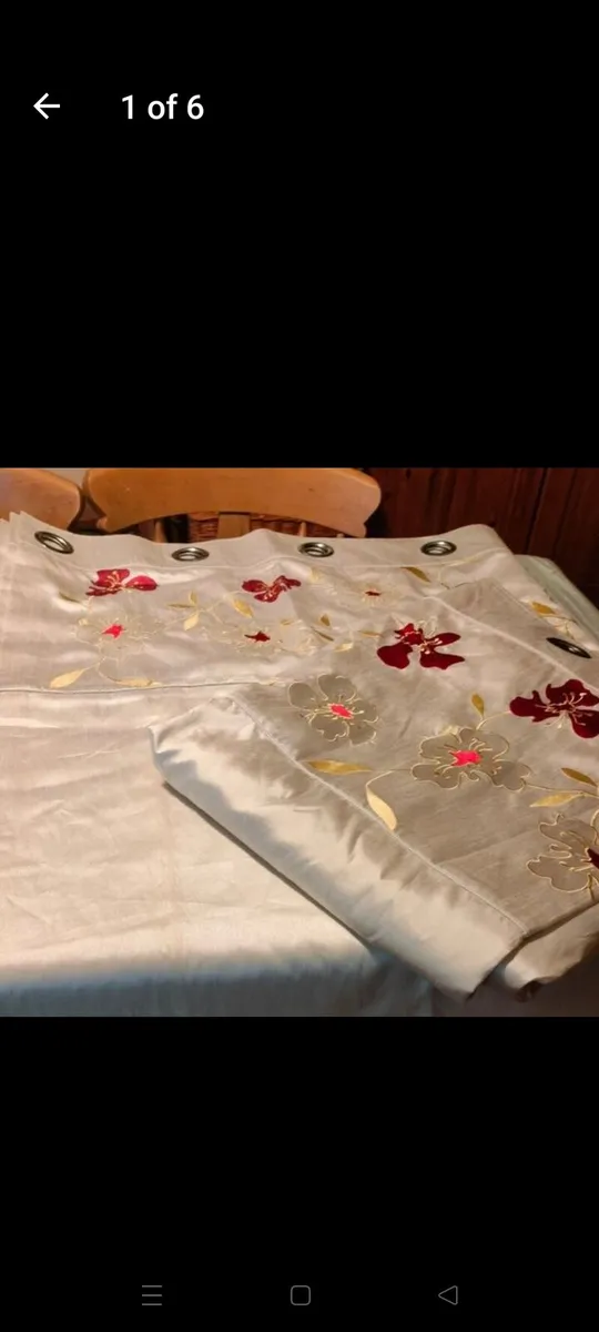 Curtains 100% polyester fully lined 50% polyester - Image 2