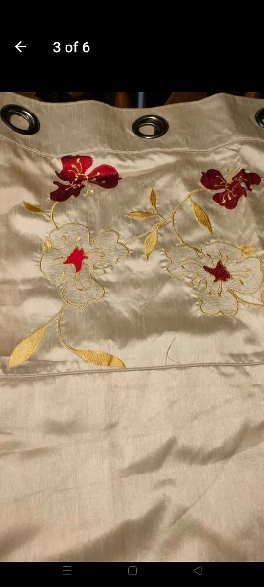 Curtains 100% polyester fully lined 50% polyester - Image 3