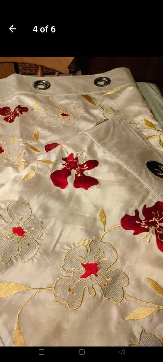 Curtains 100% polyester fully lined 50% polyester - Image 4