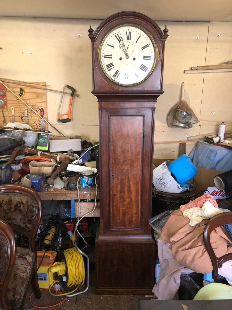 Victorian Mahogany Grandfather Clock - Image 1