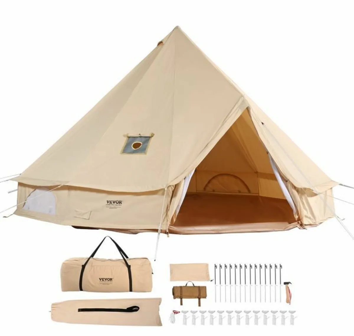 Canvas Bell Tent, 4 Seasons 6 m/19.68 ft - Image 4