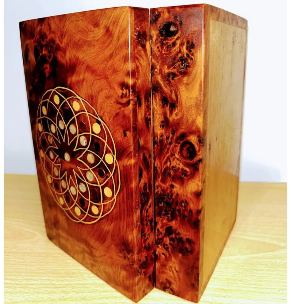 Vintage Moroccan Wooden Trinket Box - Image 2