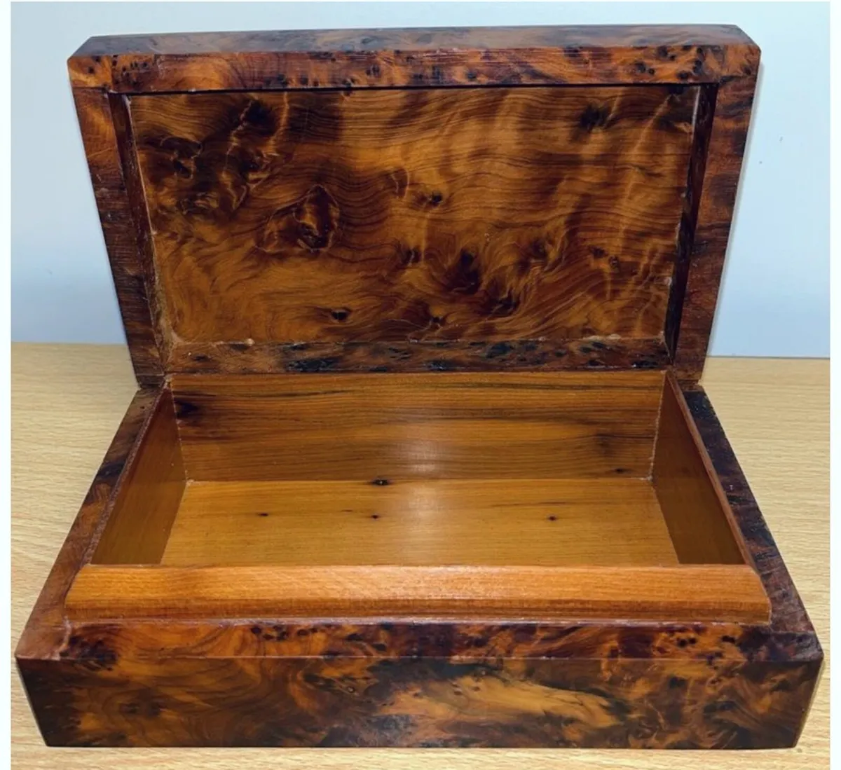 Vintage Moroccan Wooden Trinket Box - Image 3