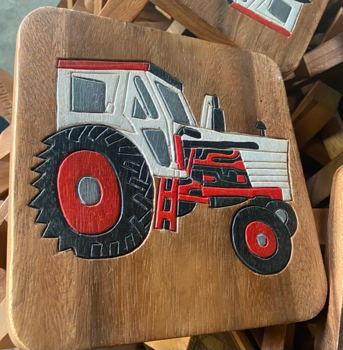 Children's stools in Hardwood - Image 3