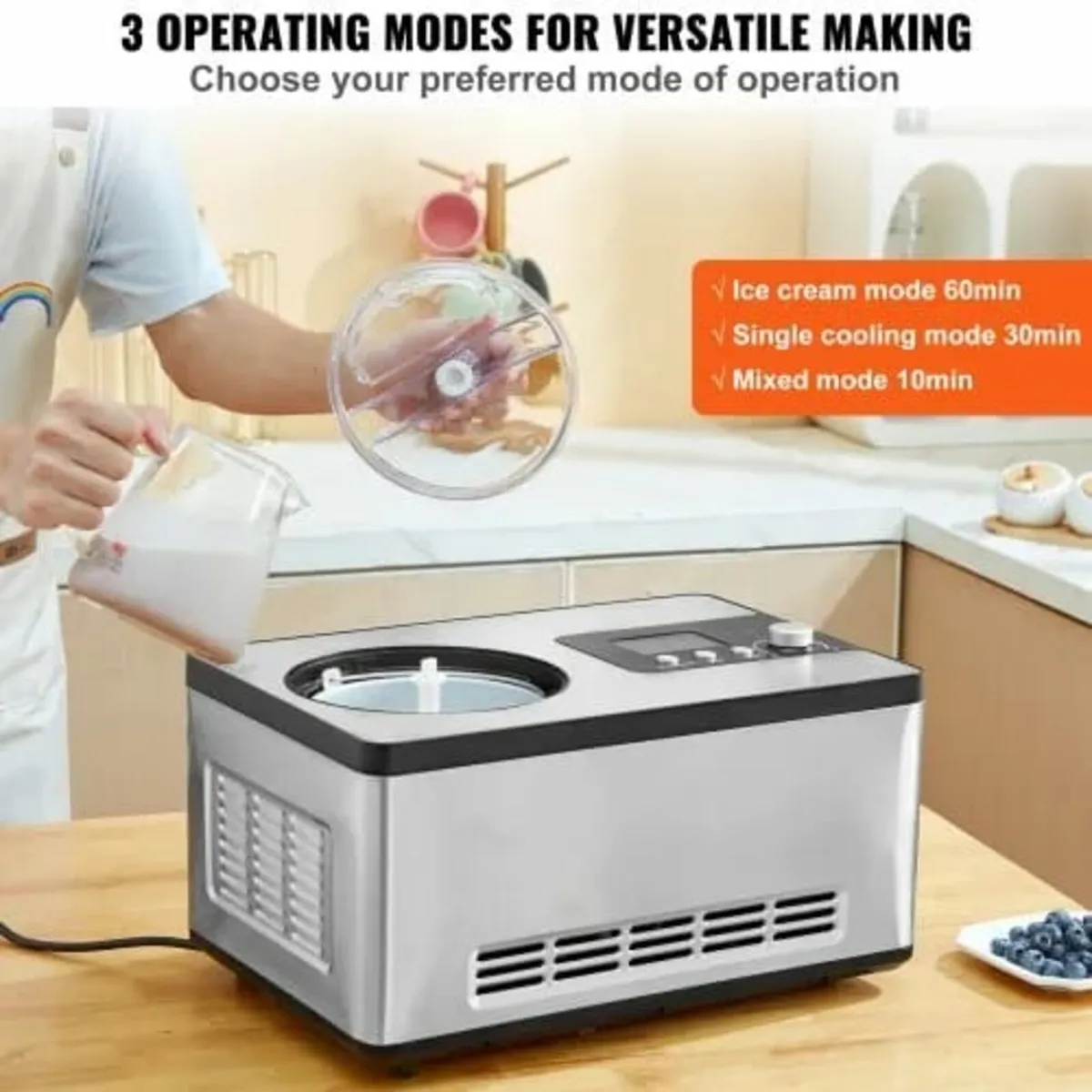 1.9 L Automatic Ice Cream Machine Electric Yogurt - Image 4
