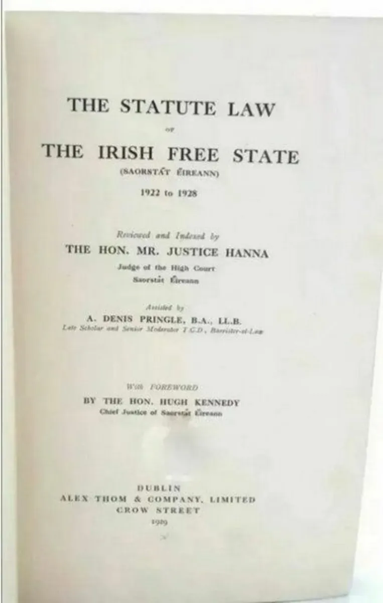 The Statute Law of The Irish Free State: 1922-1928 - Image 4