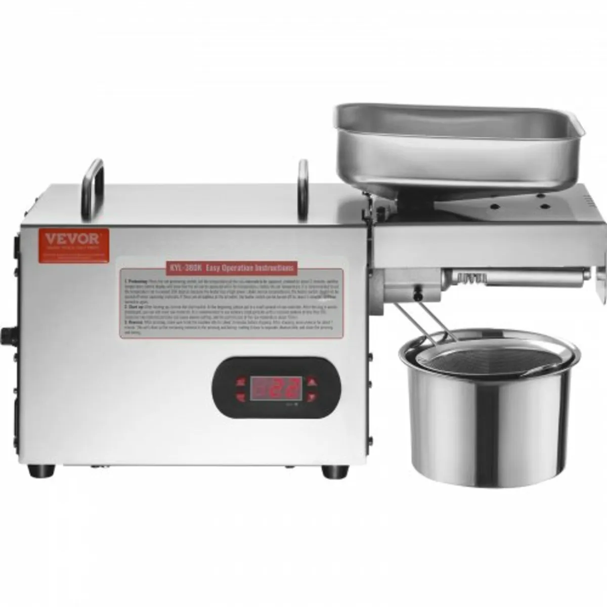 Electric Oil Press Machine, 850W Stainless Steel O - Image 2