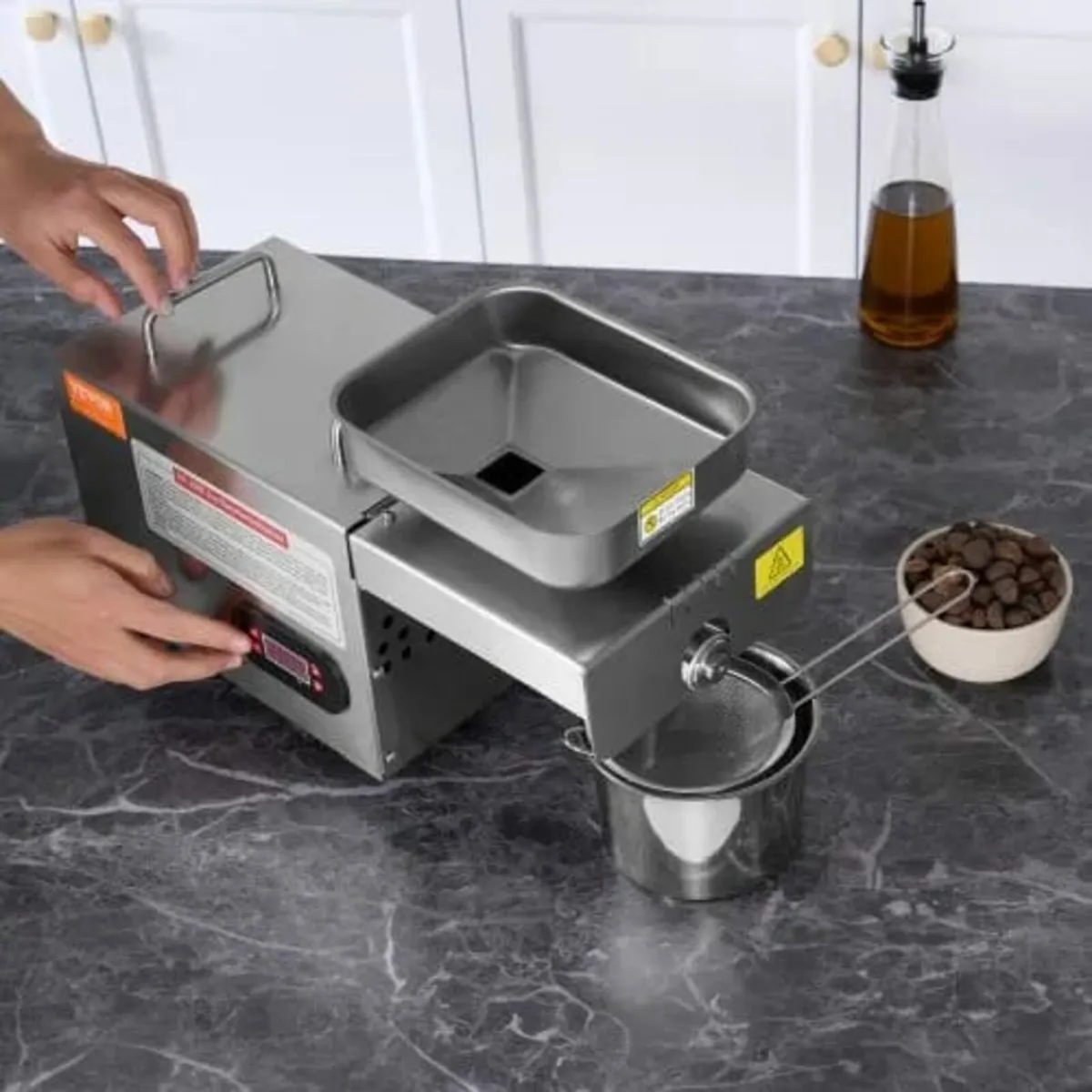 Electric Oil Press Machine, 700W Stainless Steel O - Image 4