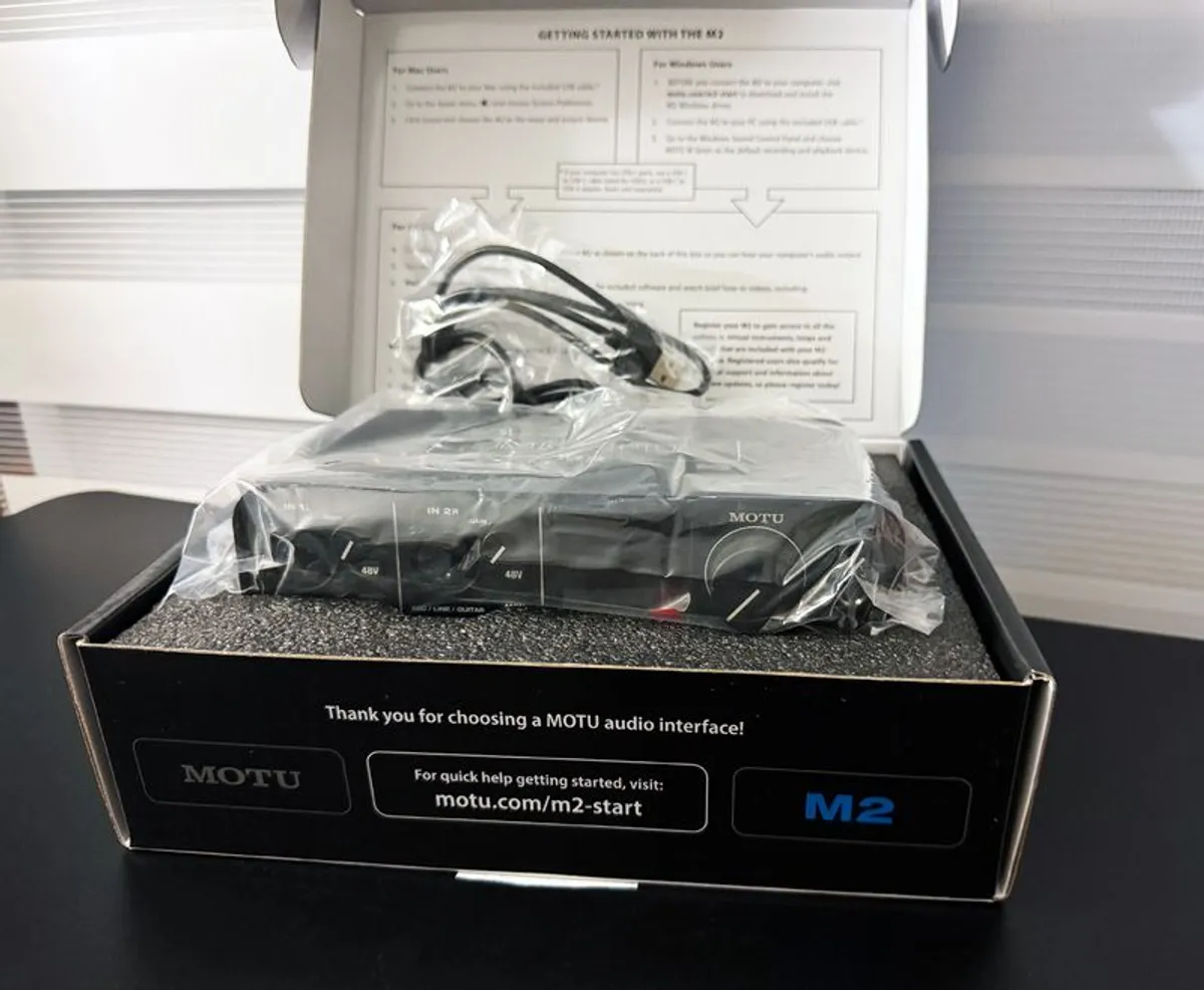 Motu M2 Audio Interface, Excellent C. 1st Owner - Image 1
