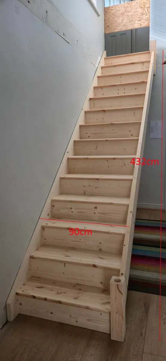 Solid Wooden Staircase - Excellent Condition - Image 2