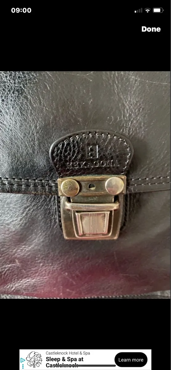 Hexagona Leather Shoulder Bag - Image 2