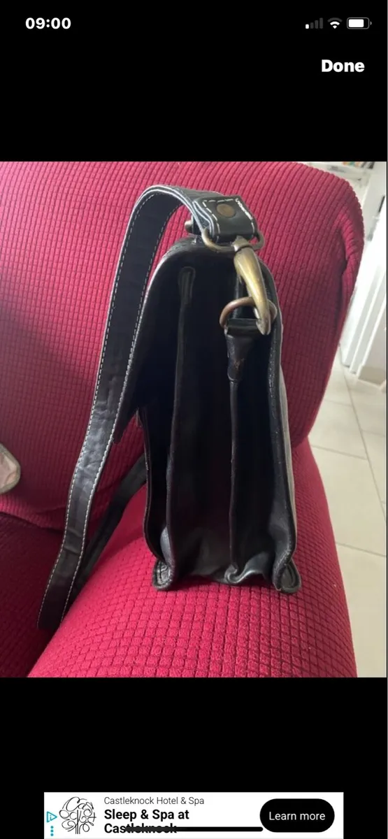 Hexagona Leather Shoulder Bag - Image 3