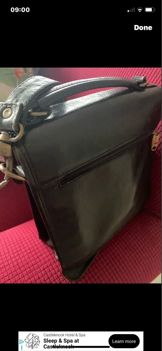 Hexagona Leather Shoulder Bag - Image 4