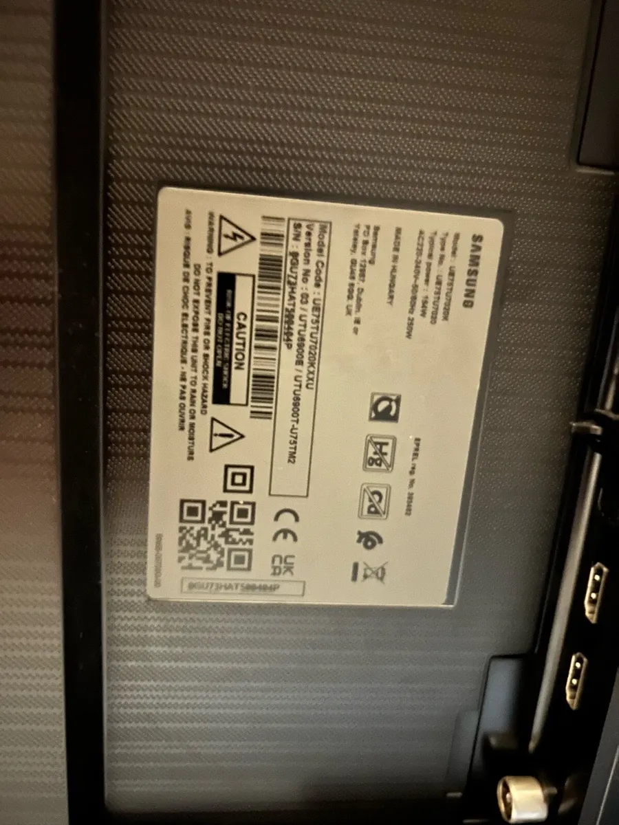 Samsung U7000F 75” 4K Smart TV with Stand - Image 2