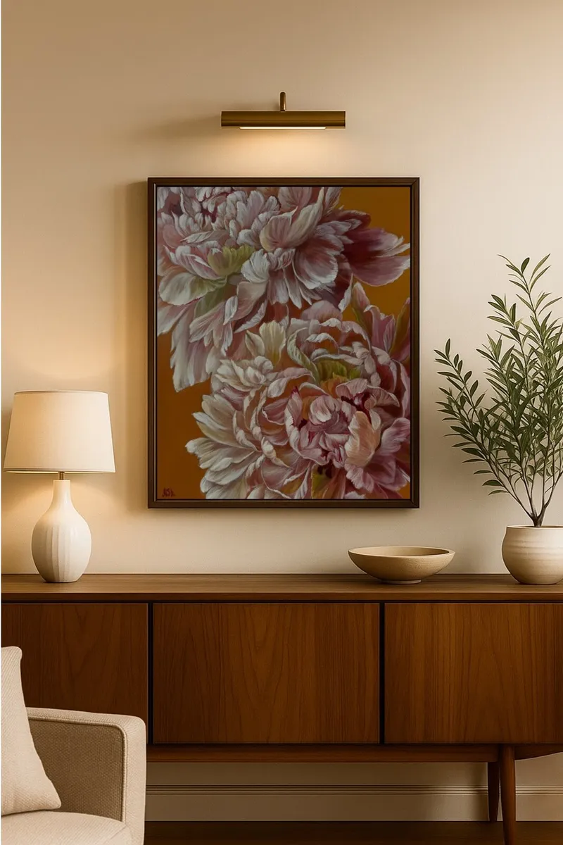 Flower painting peonies - Image 1