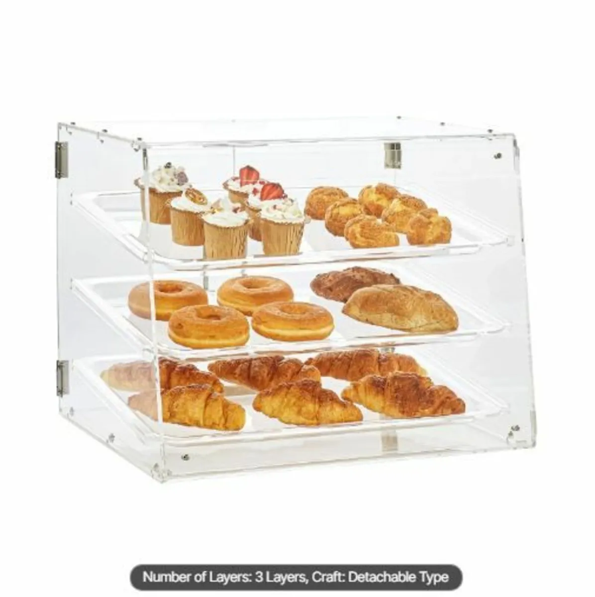 Pastry Display Case, 3-Tier Commercial - Image 4