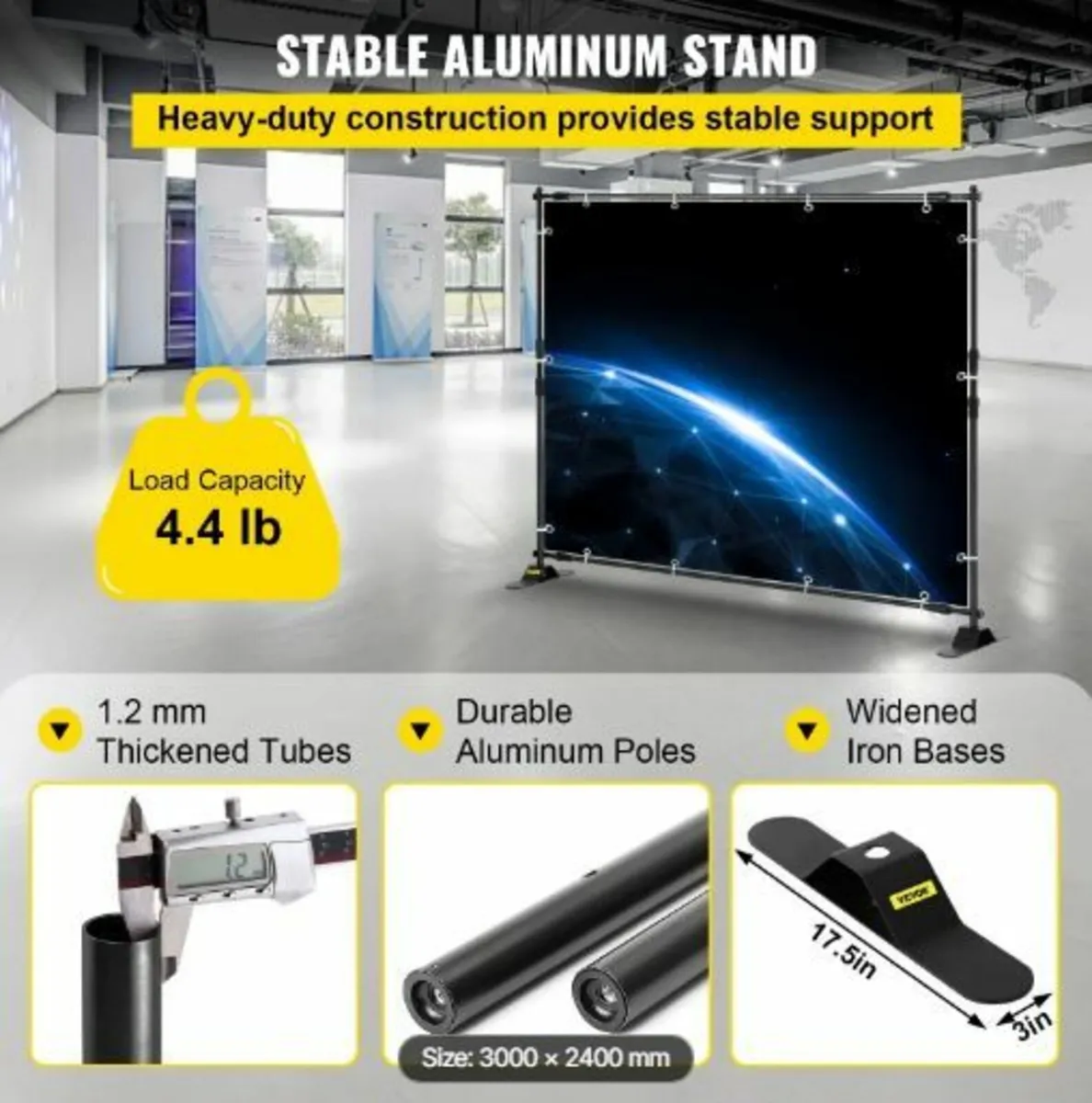 Step and Repeat 243.8 x 243.8 cm - 304.8 x 243.8 - Image 2