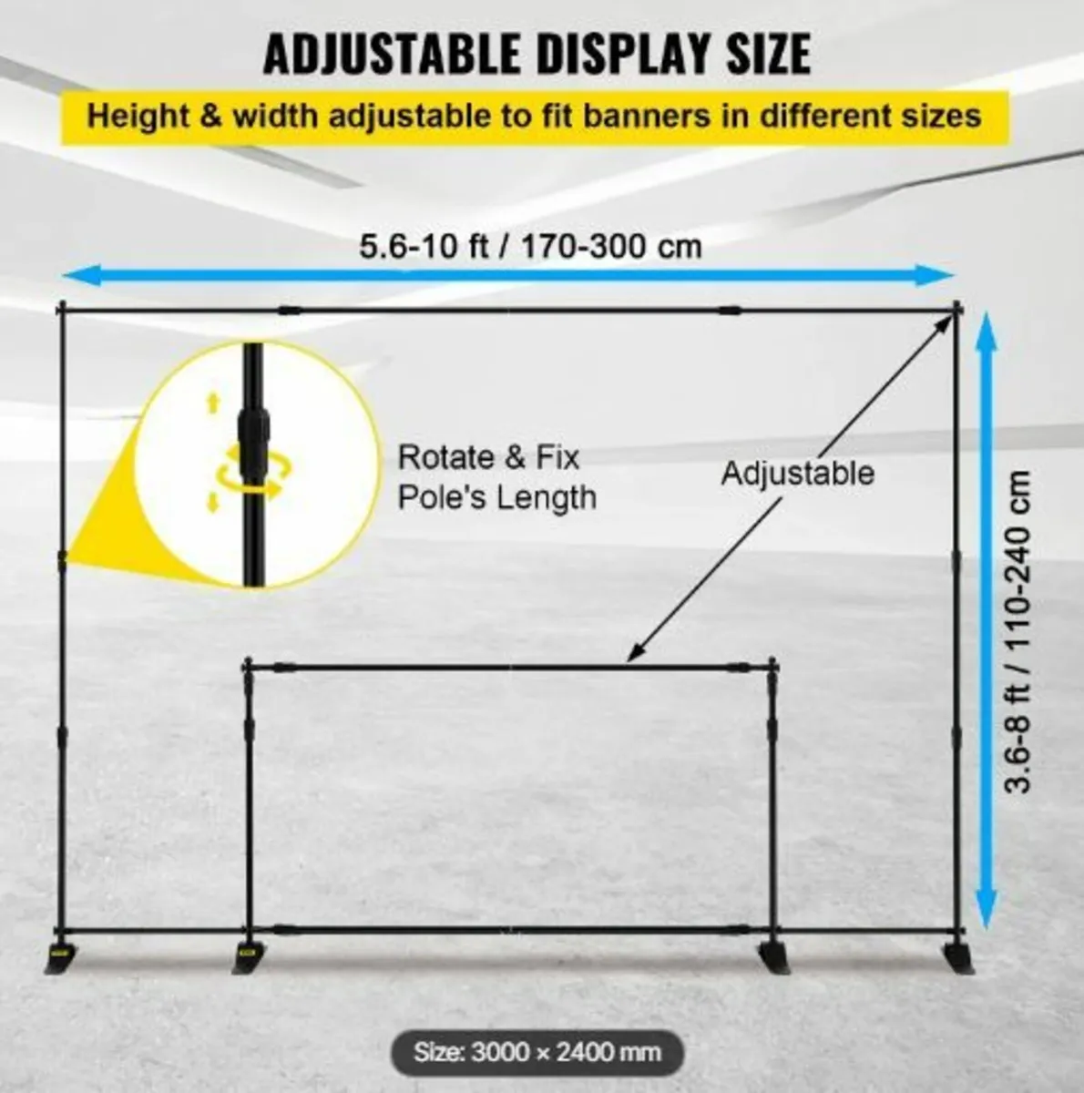 Step and Repeat 243.8 x 243.8 cm - 304.8 x 243.8 - Image 3