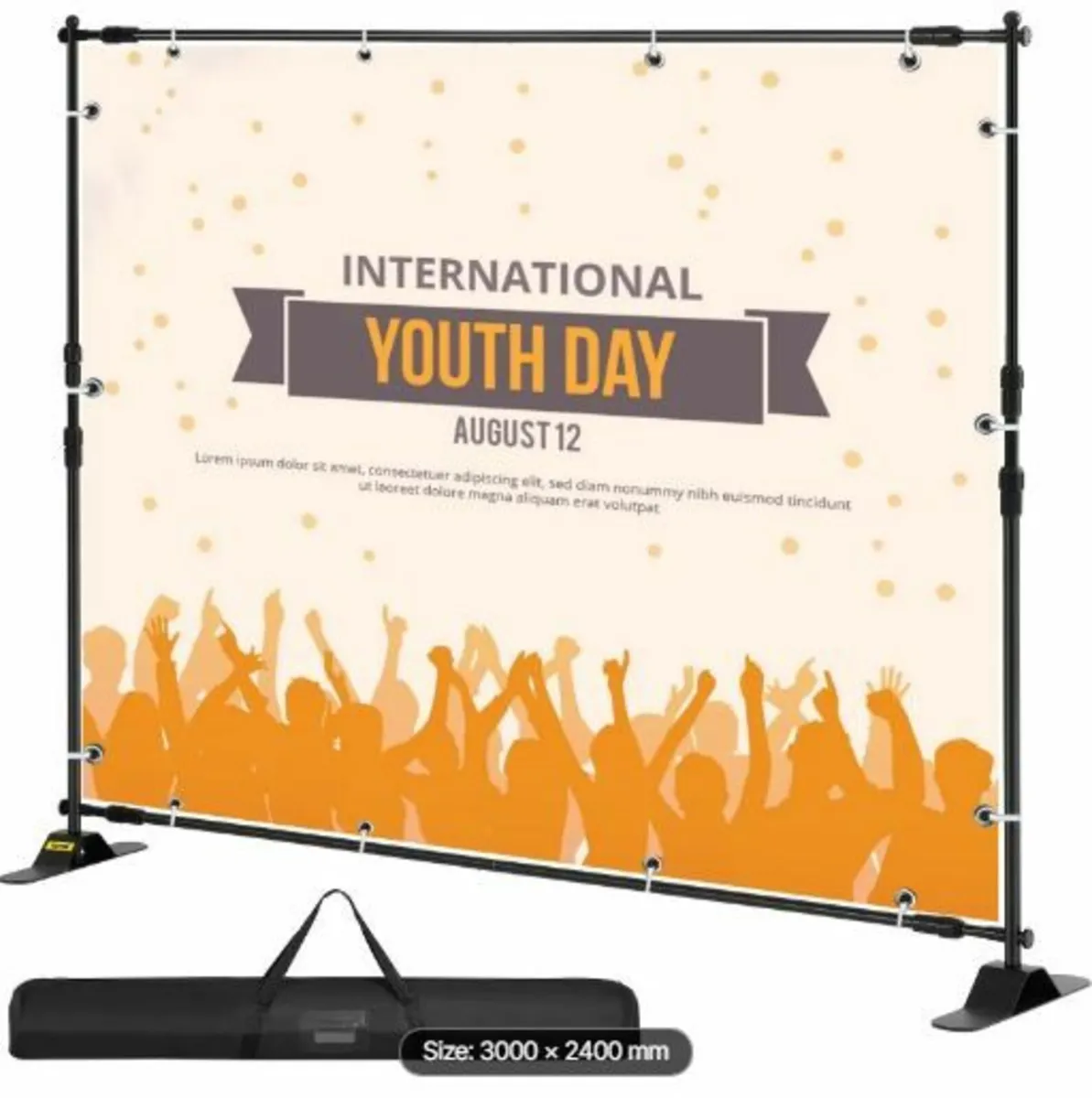 Step and Repeat 243.8 x 243.8 cm - 304.8 x 243.8 - Image 1